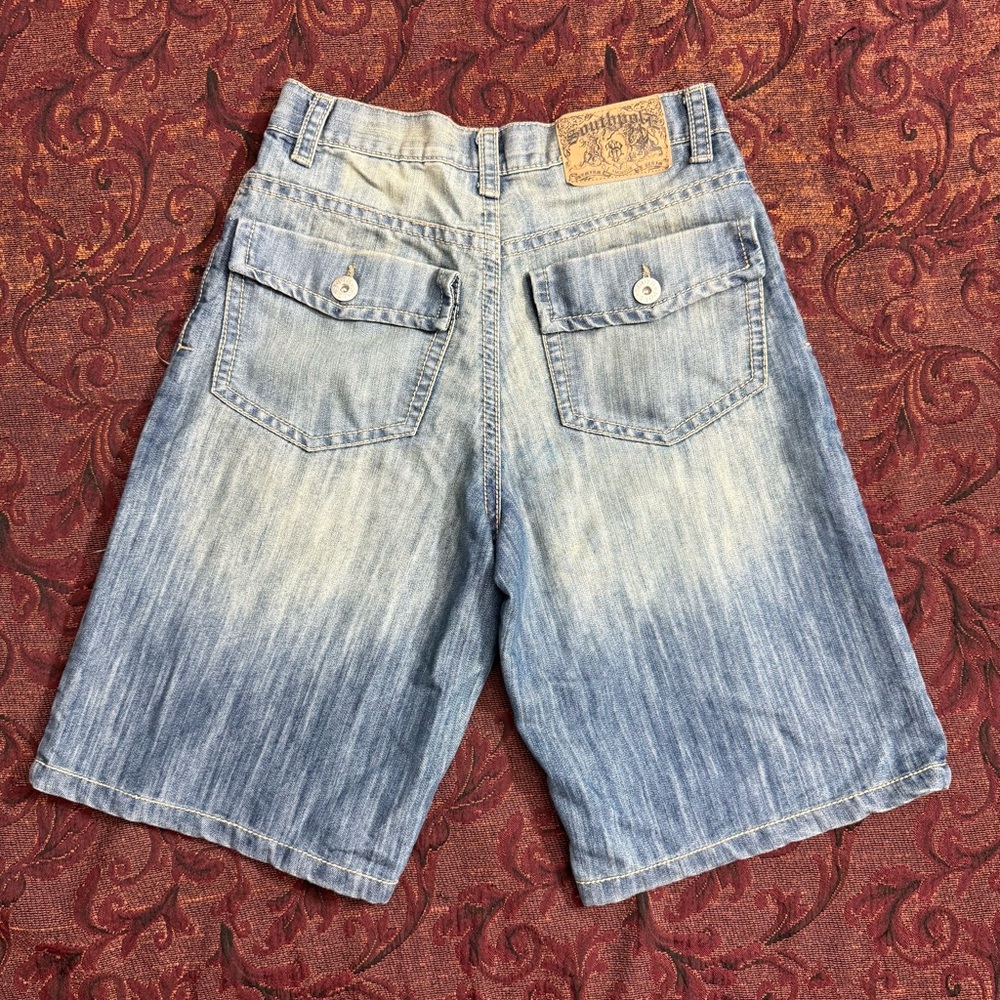 Y2K Southpole Baggy Denim Jean Shorts - Picture 3 of 5